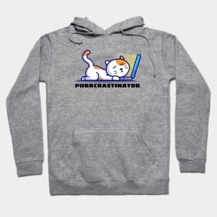 Purrcrastinator | Cute Procrastinator Pun Hoodie